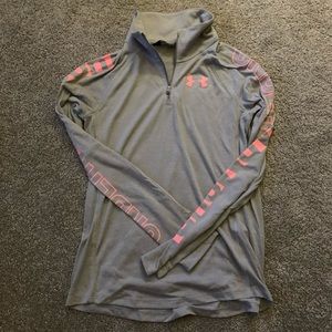girls under armor quarter zip